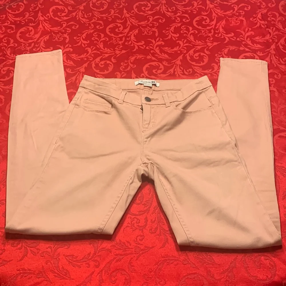 🌹 RETRO Rue 21 - Peach Skinny Jeans - Comfortable - Stretch- - Picture 2 of 7